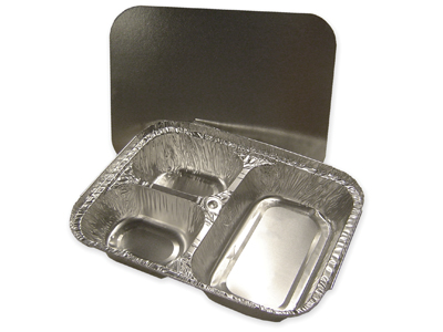 Three Compartment Aluminum Foil Container